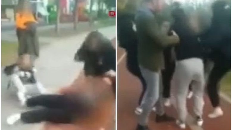 Shkulje flokësh, shkelma e grushte, një grup nxënësish rrahën një nxënëse në parkun e Ankarasë