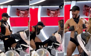 Rita Ora nuk i reziston dot striptistit mashkull dhe e zhvesh atë në studion e iHearRadio