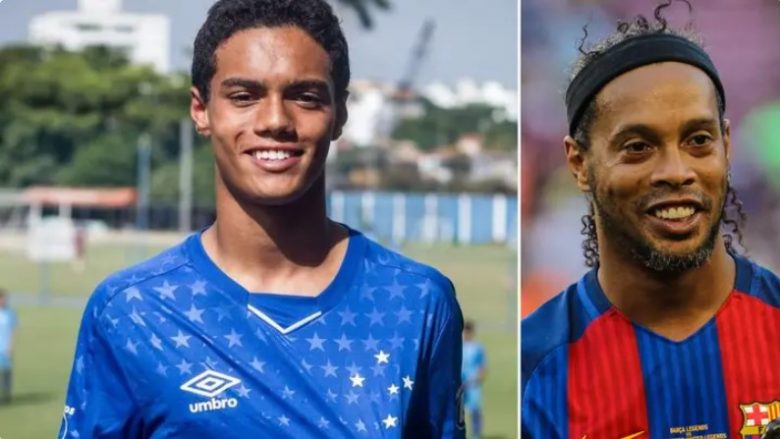 Djali i Ronaldinhos ndjek hapat e babait legjendar, fillon provën te Barcelona