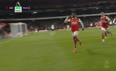 Saka e mposht De Gean me një super gol për t’i dhënë epërsinë Arsenalit