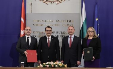 Turqia dhe Bullgaria nënshkruajnë marrëveshje për gazin natyror