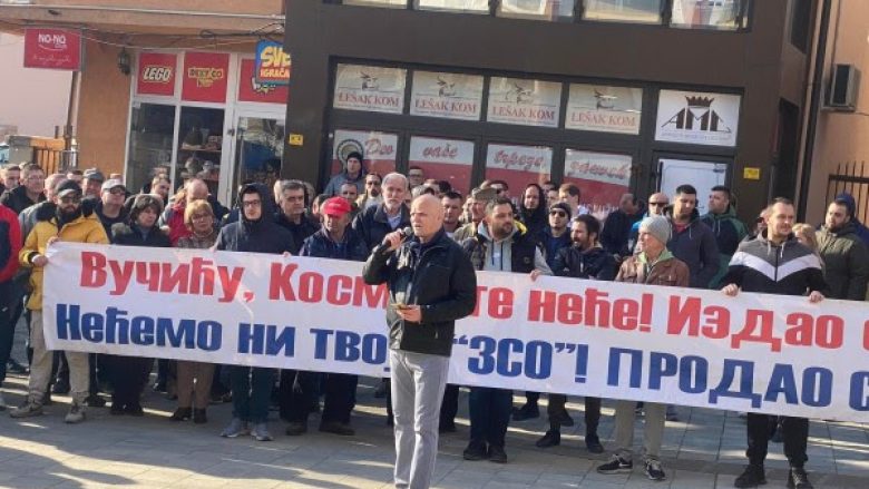 Serbët në protestën në veri e quajnë Vuçiqin tradhtarë