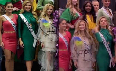 Situatë e pakëndshme në konkursin e Miss Universe: Bukuroshja ukrainase ‘iku’ larg përfaqësueses së Rusisë