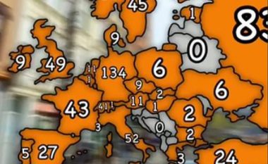 Harta që zbulon numrin e miliarderëve në vendet evropiane