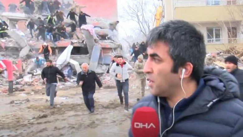 Po raportonte direkt kur filloi për herë të dytë të dridhet toka, pamje rrëqethëse nga Turqia