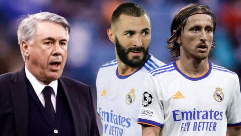 Ancelotti flet për Benzeman dhe Modricin: Dua të pensionohen te Real Madridi
