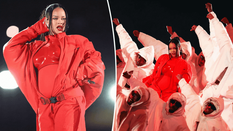 Rihanna rikthehet me performancë madhështore në “Super Bowl 2023” – zbulon shtatzëninë e dytë