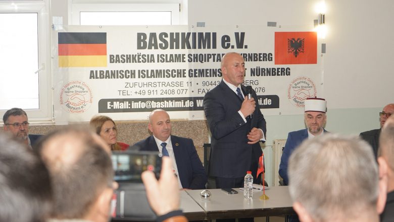 Haradinaj në Gjermani: Mërgata jonë, model edhe për komunitetet e tjera ku ata jetojnë