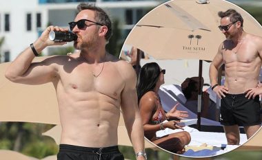 David Guetta tregon fizikun e formësuar gjatë pushimeve në Miami me të dashurën e tij, Jessica Ledon