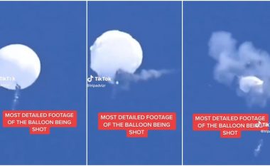 Dalin pamje më të detajuara deri më tani që tregojnë qartë momentin e rrëzimit të balonës kineze
