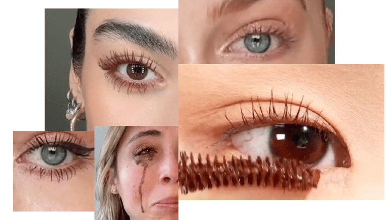 Have you tried brown mascara? It suits women who have this eye color