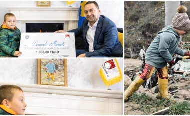 Komuna e Skenderajt shpërblen djaloshin i cili kishte treguar shembull duke ndihmuar të pastrojë rrëmujën pas përmbytjeve