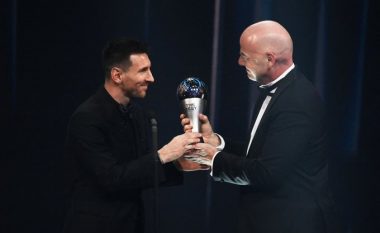 Messi barazon rekordin e Ronaldos, pas çmimit "The Best" nga FIFA