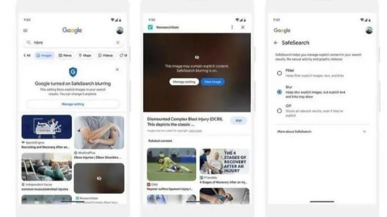 Google do të censurojë automatikisht fotot eksplicite në rezultatet e kërkimit