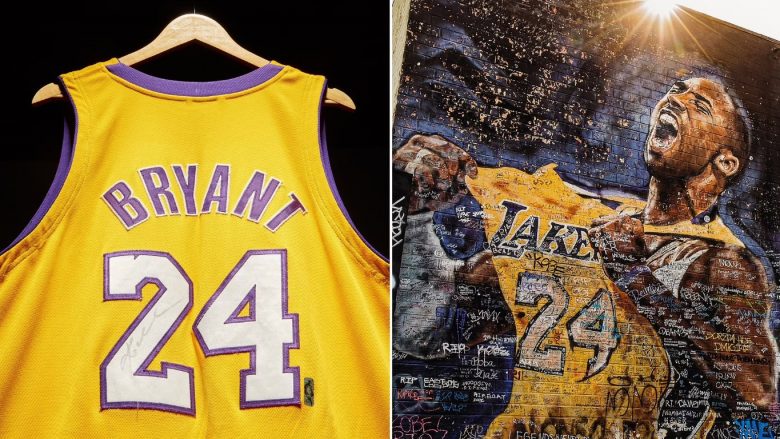 Fanella e legjendës Kobe Bryant shitet për një shifër rekorde në një ankand në New York