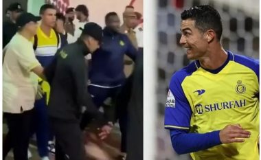 Siguria e jashtëzakonshme që kishte Ronaldo në Mekë, ata bënë një zinxhir rreth tij me duar për të hyrë ai në stadium