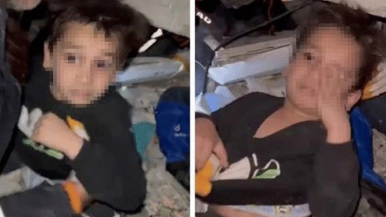 “Ti je hero,… mirëmëngjesi”: Momenti kur një fëmijë u shpëtua teksa flinte nën rrënoja, pas tërmetit shkatërrues në Turqi