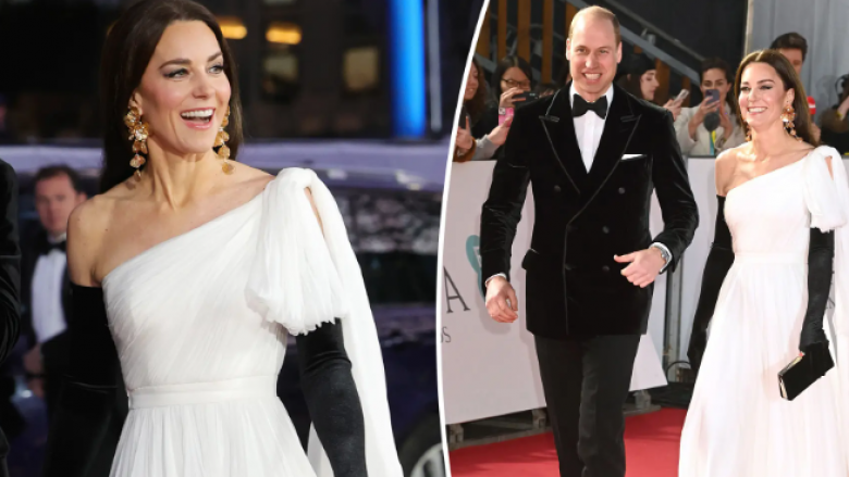 Kate Middleton shfaqet me një palë vathë Zara në vlerë prej 25 eurosh në tapetin e kuq të BAFTAs