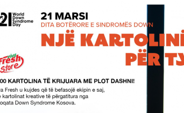 Viva Fresh befason ekipin e saj me 1,000 kartolina të punuara nga Shoqata Down Syndrome Kosova