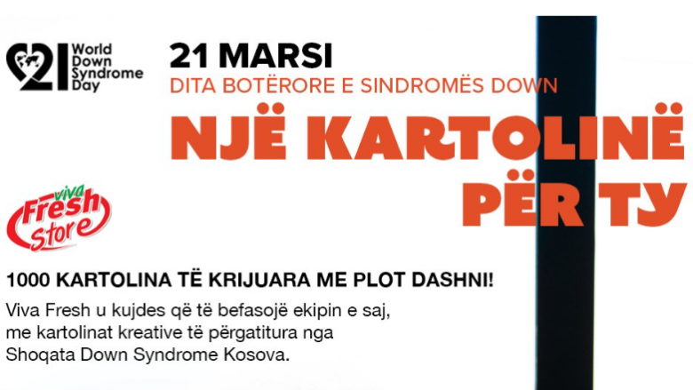 Viva Fresh befason ekipin e saj me 1,000 kartolina të punuara nga Shoqata Down Syndrome Kosova