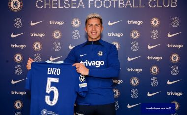 Enzo Fernandez prezantohet te Chelsea me fanellën me numër 5: Jam i lumtur dhe i emocionuar që i bashkohem ‘Krenarisë së Londrës’