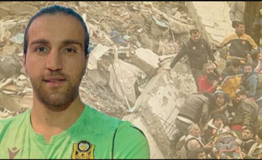 Portieri turk mbetet nën rrënoja, gruaja e tij është shpëtuar derisa po bëhet përpjekje për ta nxjerrë edhe atë