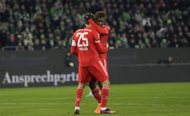 Bayerni triumfon ndaj Wolfsburgut për të rimarrë kreun