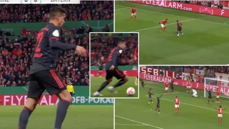 Joao Cancelos iu deshën vetëm 17 minuta për të bërë një asistim mahnitës për Bayern Munichun