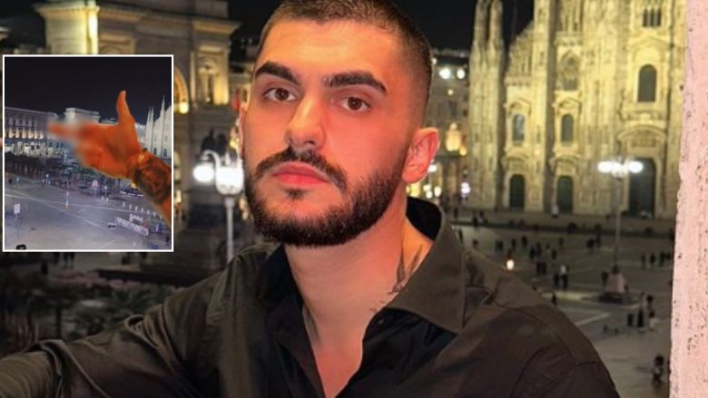 Butrint Imeri merr vëmendje me veprimin e fundit, ngre gishtin e mesit ndërsa uron Shën Valentinin