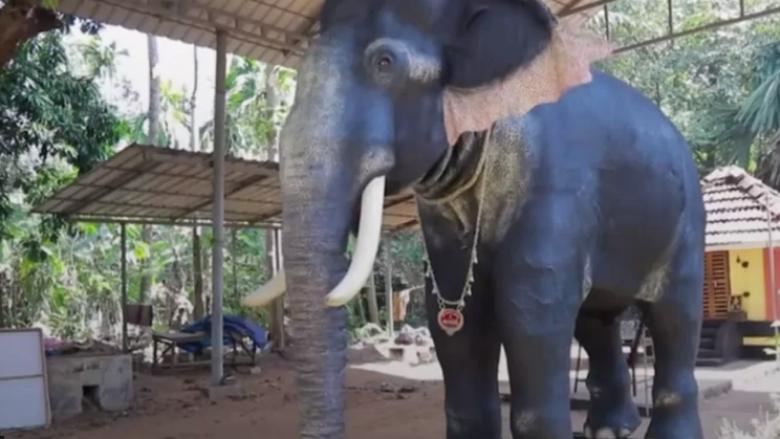Tempulli indian zëvendëson elefantin me robot për kryerjen e ritualeve
