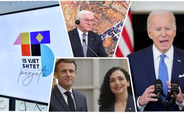 15 vjet shtet – Urimet për Kosovën nga presidenti Biden, Macron, Steinmeier e Mattarella  