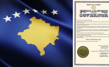 Shteti amerikan Kansas e nderon Kosovën për 17 shkurt