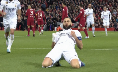 Nuk ndalen Mbretërit, Benzema shënon golin e katërt dhe të pestë të Realit ndaj Liverpoolit