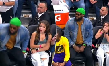 Momenti më i bukur në jetë, 12-vjeçarja mahnitet kur LeBron ulet pranë saj në ndeshjen e LA Lakers