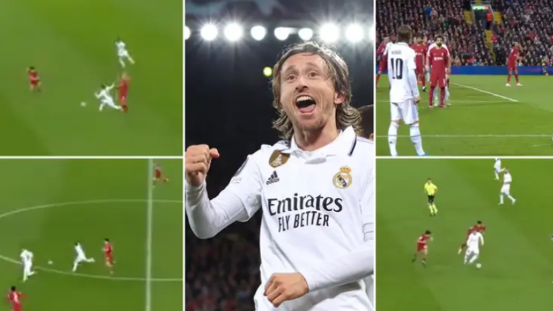 Del videoja përmbledhëse e paraqitjes spektakolare të Luka Modricit ndaj Liverpoolit