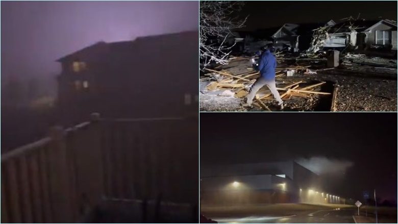 Shtëpi të dëmtuara, pemë të nxjerra nga rrënjët,… – pamje që tregojnë pasojat e një tornadoje që goditi Oklahoman
