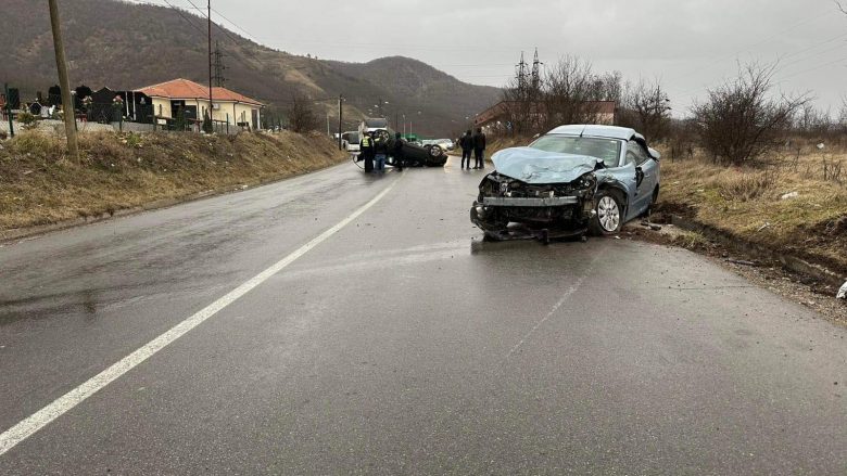 Aksident trafiku në Rudar të Zveçanit, katër të lënduar