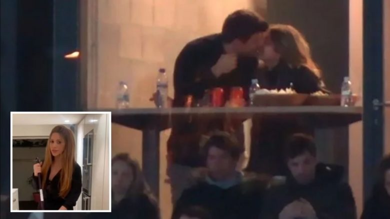 Gerard Pique dhe e dashura e tij nuk përmbahen në publik, shkëmbejnë puthje pasionante me njëri-tjetrin