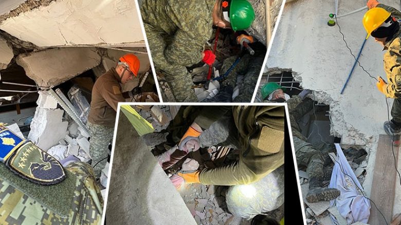 Vazhdon operacioni i kërkim shpëtimit nga pjesëtarët e FSK-së në Turqi, Mehaj publikon fotografi nga provinca Hatay