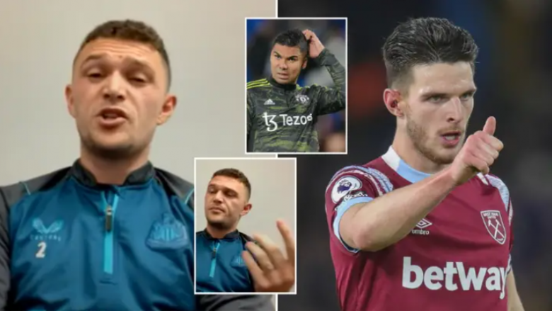 Kieran Trippier thotë pa hezitim se Declan Rice është më i mirë se Casemiro dhe Thomas Partey