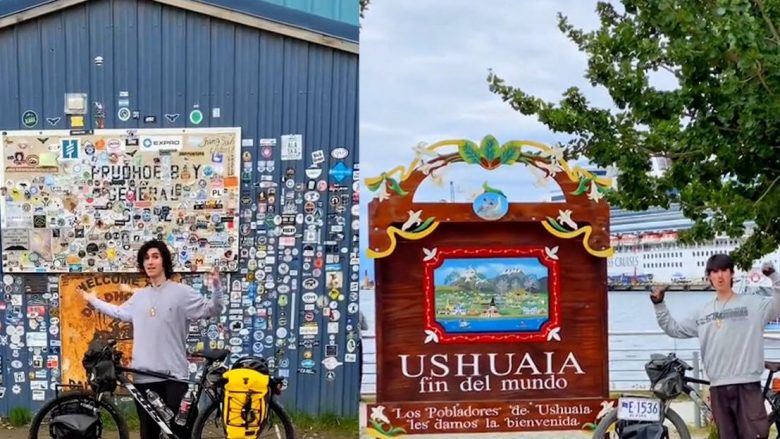 Udhëtoi për 525 ditë dhe përshkoi me biçikletë mbi 32 mijë kilometra, vizitoi 14 shtete – aventura e të riut nga Alaska në Argjentinë