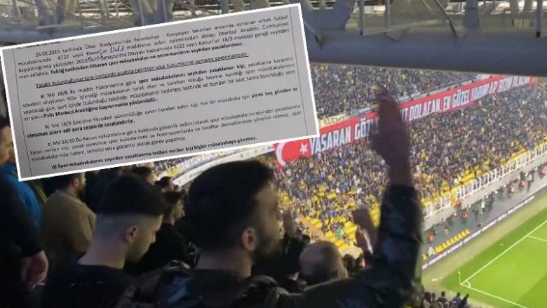 Disa tifozë të Fenerbahçes kërkuan dorëheqjen e Erdoganit, qeveria turke ua ndalon hyrjen në stadiume