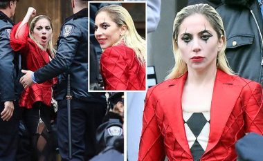 Lady Gaga shfaqet për herë të parë me kostum si Harley Quinn, ndërsa nisin xhirimet për vazhdimin e filmit “Joker”