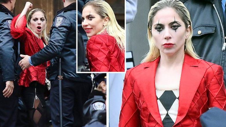 Lady Gaga shfaqet për herë të parë me kostum si Harley Quinn, ndërsa nisin xhirimet për vazhdimin e filmit “Joker”