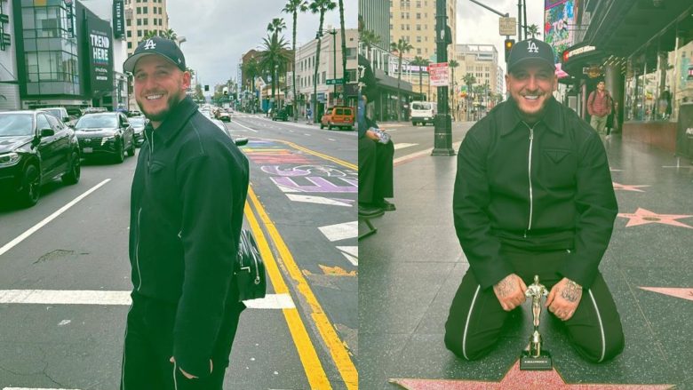 Mozzik publikon foto nga “Walk of Fame” në Hollywood