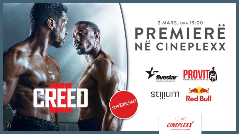 “Creed 3” vjen në Cineplexx me eventin ‘Premiere Night’ ku do të ketë edhe shpërblime!