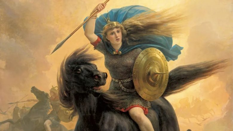 “Valkiri” (1869), pikturë e Peter Nicolai Arbos, është paraqitur në librin e ri “The Norse Myths that Shape the Way We Think”