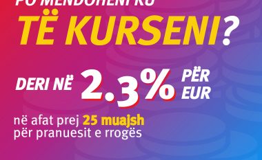 Kurseni me zgjuarsi dhe siguri – 2.3% interes për depozitat me afat në euro me ProCredit Bank