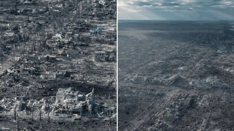 ‘I rrafshuar me tokë’: Kështu duket një qytet në Ukrainë që ka rënë në duart e rusëve