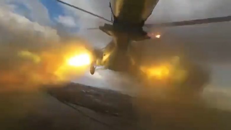 Komandanti ukrainas publikon pamje të njësive të helikopterëve në aksione luftarake kundër rusëve